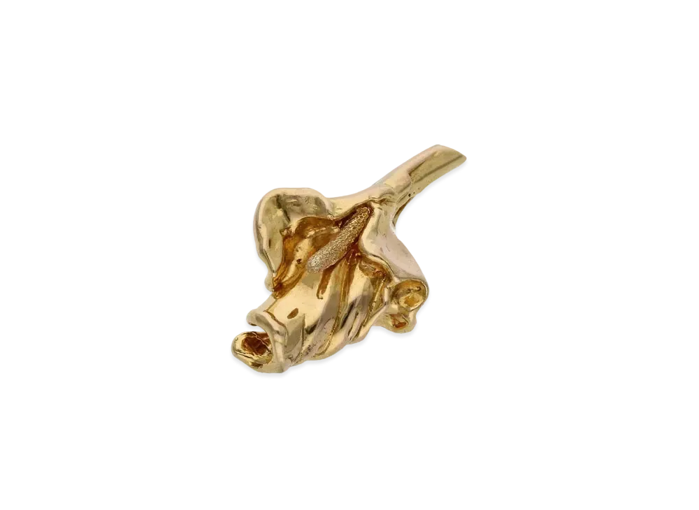 Chrome Hearts 22K Lily Charm Lily Charm Maple Soap Charm "Yellow Gold"