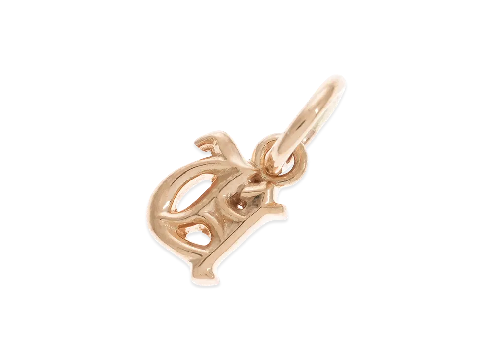 Chrome Hearts 22K Alphabet Stack Charm U Initial Charm "Yellow Gold"