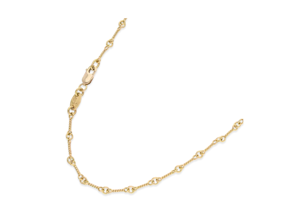 Chrome Hearts 22K Twist Chain Necklace "Yellow Gold"