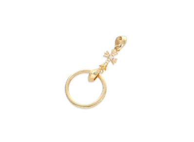 Chrome Hearts 22K Baby Fat Motif Eyewear Roop Pave Diamond Charm "Yellow Gold"