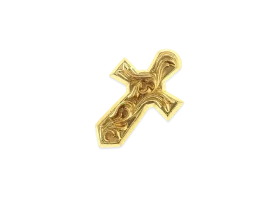 Chrome Hearts 22K Small Valcandrus Pendant Necklace Top "Yellow Gold"