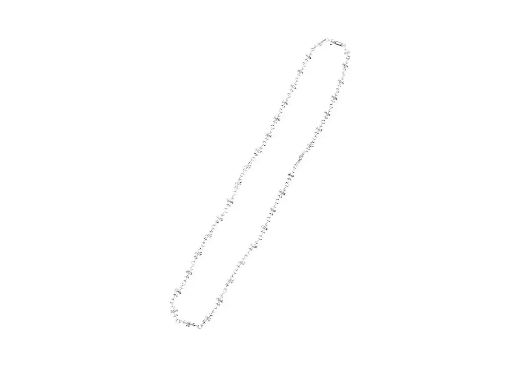 Chrome Hearts 18K Tiny E Chain Necklace "White Gold"