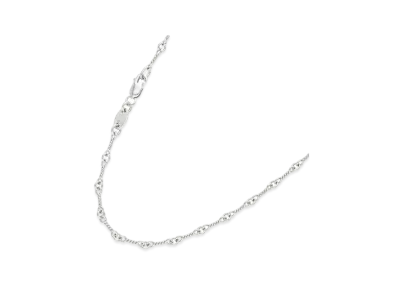 Chrome Hearts 18K Twist Chain Necklace "White Gold"