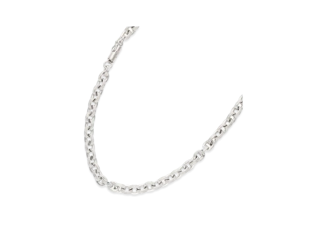 Chrome Hearts 18K Paper Chain Necklace "White Gold"