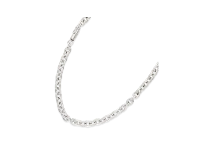 Chrome Hearts 18K Paper Chain Necklace "White Gold"