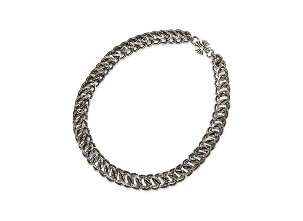 Chrome Hearts B Ring Necklace "Silver"