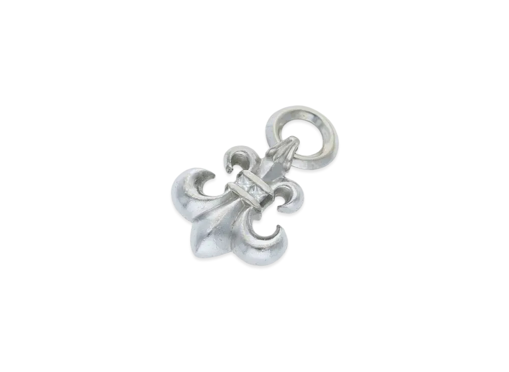 Chrome Hearts 18K BS Flare Diamond Charm "White Gold"