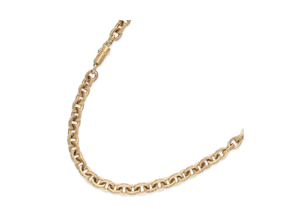 Chrome Hearts 22K Paper Chain Necklace "Yellow Gold"