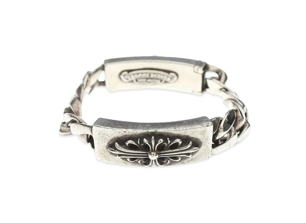 クロムハーツ フローラル ダガー ダブルIDクラシックリンク ブレスレット "シルバー"