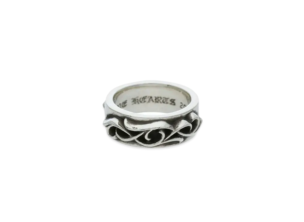 クロムハーツ ダブルナローヴァインバンドリング "シルバー"