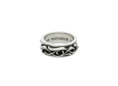 Chrome Hearts Double Vine Narrow Band Ring "Silver"