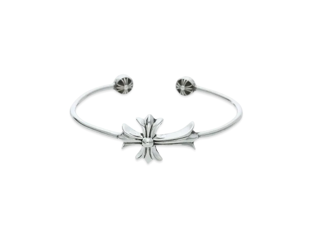 Chrome Hearts Skinny Tiny CH Cross Bracelet "Silver"