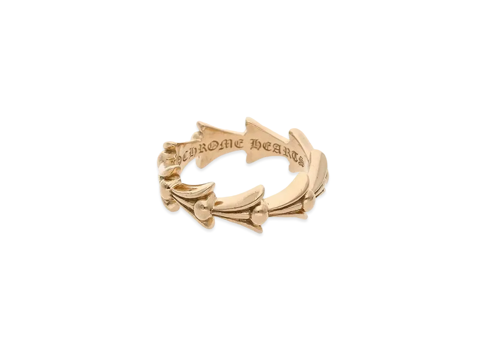 Chrome Hearts 22K Cross Tail Ring "Yellow Gold"