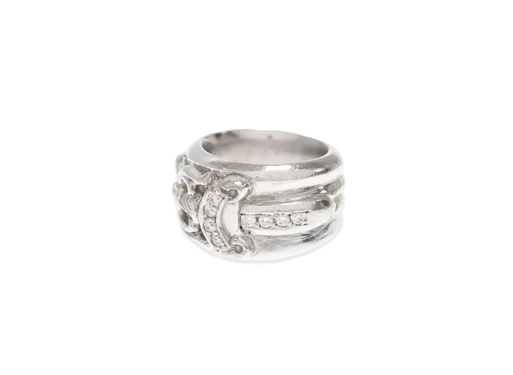 Chrome Hearts 18K Dagger Pave Diamond Ring "White Gold"
