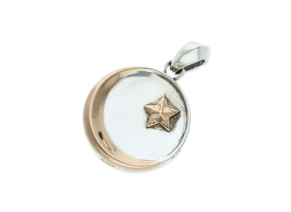 Chrome Hearts 22K Star Crescent Pendant Top "Yellow Gold"