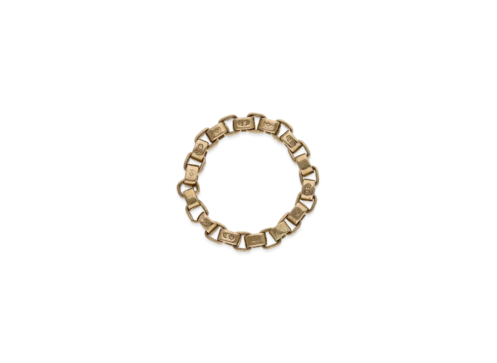 Chrome Hearts 22K Box Chain Ring "Yellow Gold"