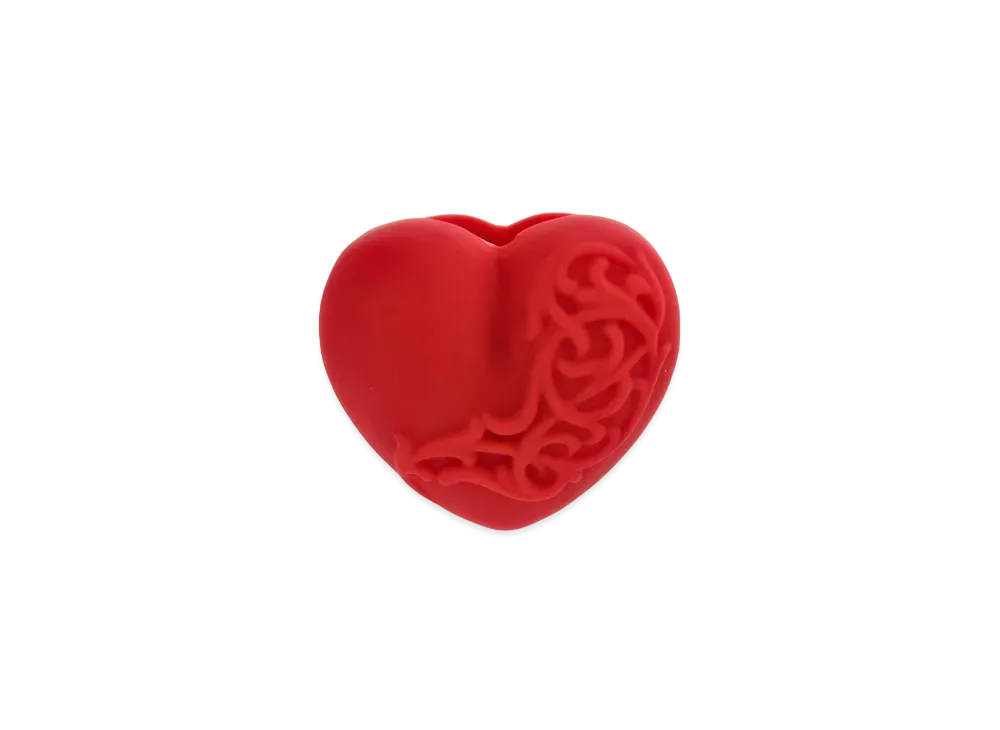 Chrome Hearts Rubber Heart Silicon Ring "Red"