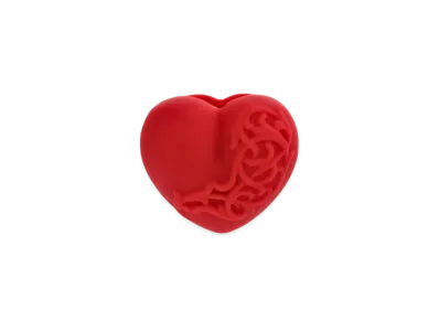 Chrome Hearts Rubber Heart Silicon Ring "Red"