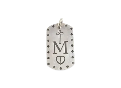 Chrome Hearts Large Mapple Thorpe Dog Tag Charm "Silver"