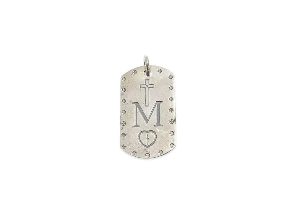 Chrome Hearts Large Maple Soap Dog Tag "Silver"