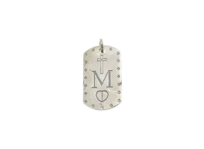 Chrome Hearts Large Maple Soap Dog Tag "Silver"
