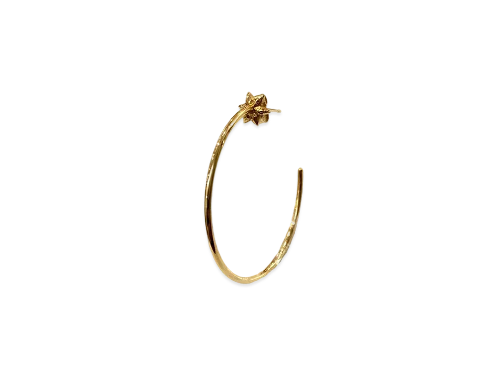 クロムハーツ 22K スターフープピアス