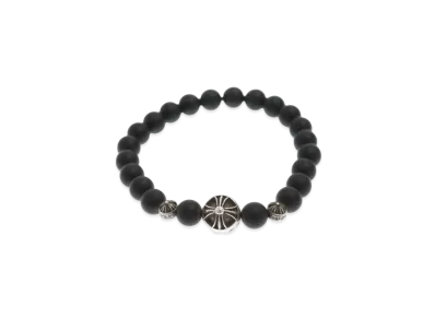 Chrome Hearts Onyx Beads Bracelet "Black/Silver"