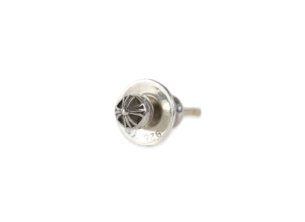 Chrome Hearts Mini Crossball Stud Earrings "Silver"