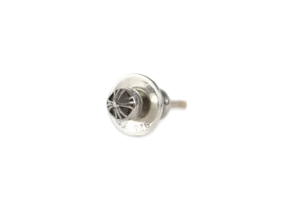 Chrome Hearts Mini Crossball Stud Earrings "Silver"