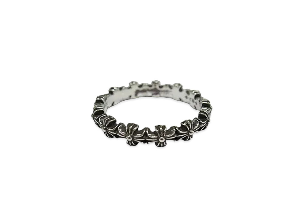 Chrome Hearts Tiny E CH Plus Band Ring "Silver"