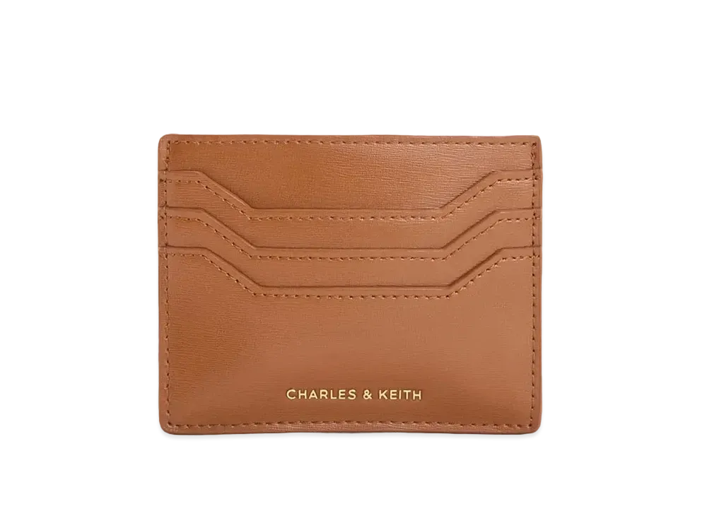 CHARLES & KEITH Multi Slot Card Holder "Brown"