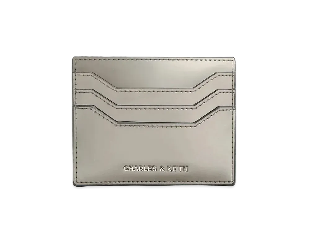 CHARLES & KEITH Multi Slot Card Holder "Pewter"