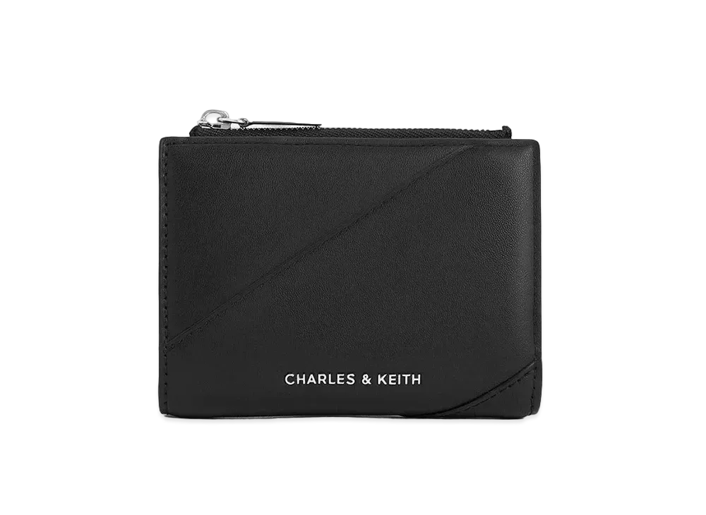 CHARLES & KEITH Trin Top Zip Wallet "Noir"