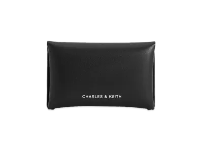 CHARLES & KEITH Leia Snap Button Wallet "Noir"