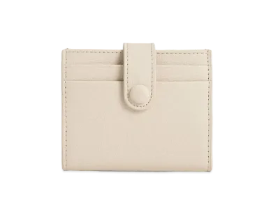 CHARLES & KEITH Snap Button Card Holder "Beige"