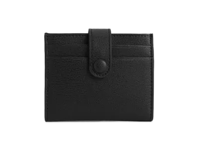 CHARLES & KEITH Snap Button Card Holder "Noir"