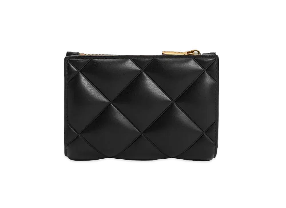 CHARLES & KEITH Gemma Quilt Card Holder "Black"