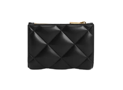 CHARLES & KEITH Gemma Quilt Card Holder "Black"