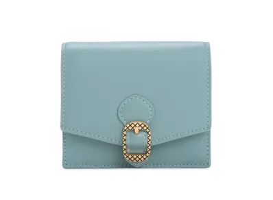 CHARLES & KEITH Abyss Quilt Buckle Wallet "SlateBlue"
