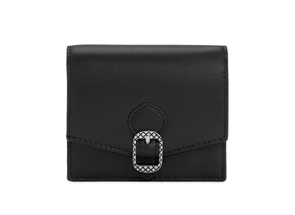 CHARLES & KEITH Abyss Quilt Buckle Wallet "Noir"