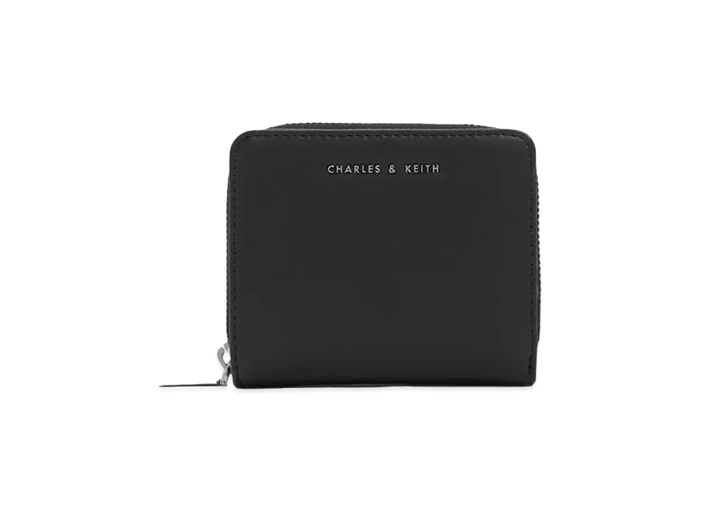 CHARLES & KEITH Zip Around Small Wallet "Noir"
