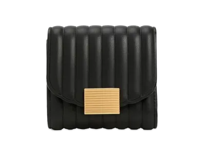 CHARLES & KEITH Astrid Panel Small Wallet "Black"
