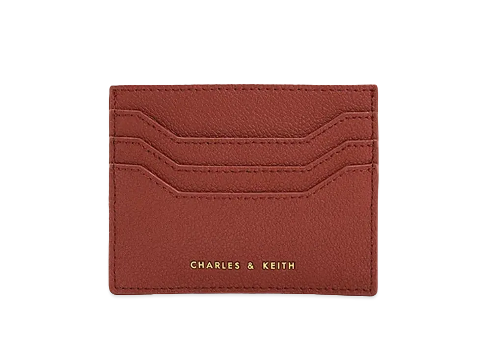 CHARLES & KEITH Multi Slot Card Holder "Mocha"