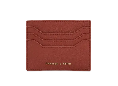 CHARLES & KEITH Multi Slot Card Holder "Mocha"