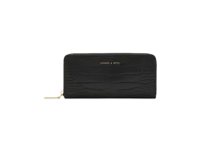 CHARLES & KEITH Zip Around Long Wallet "Black"