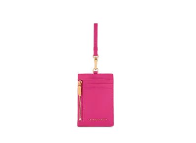 CHARLES & KEITH Side Zip Card Holder "Fuchsia"