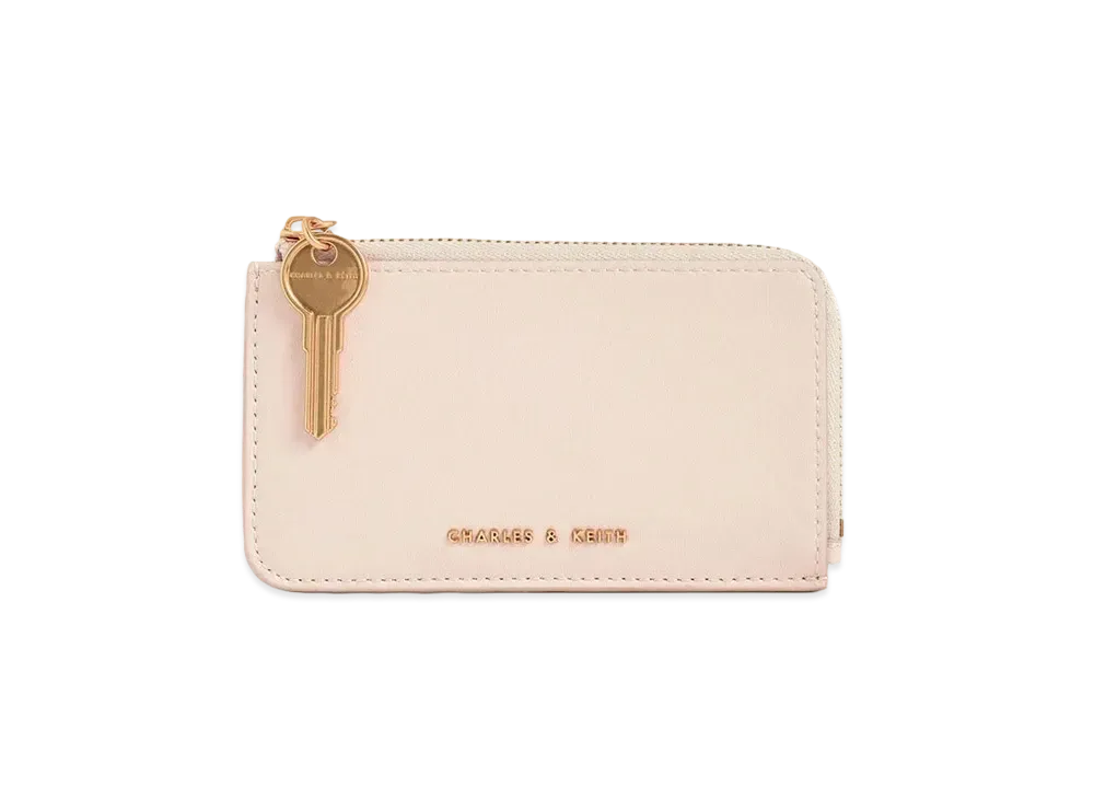 CHARLES & KEITH Zip Around Mini Wallet "LightPink"