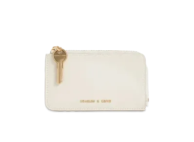 CHARLES & KEITH Zip Around Mini Wallet "Cream"