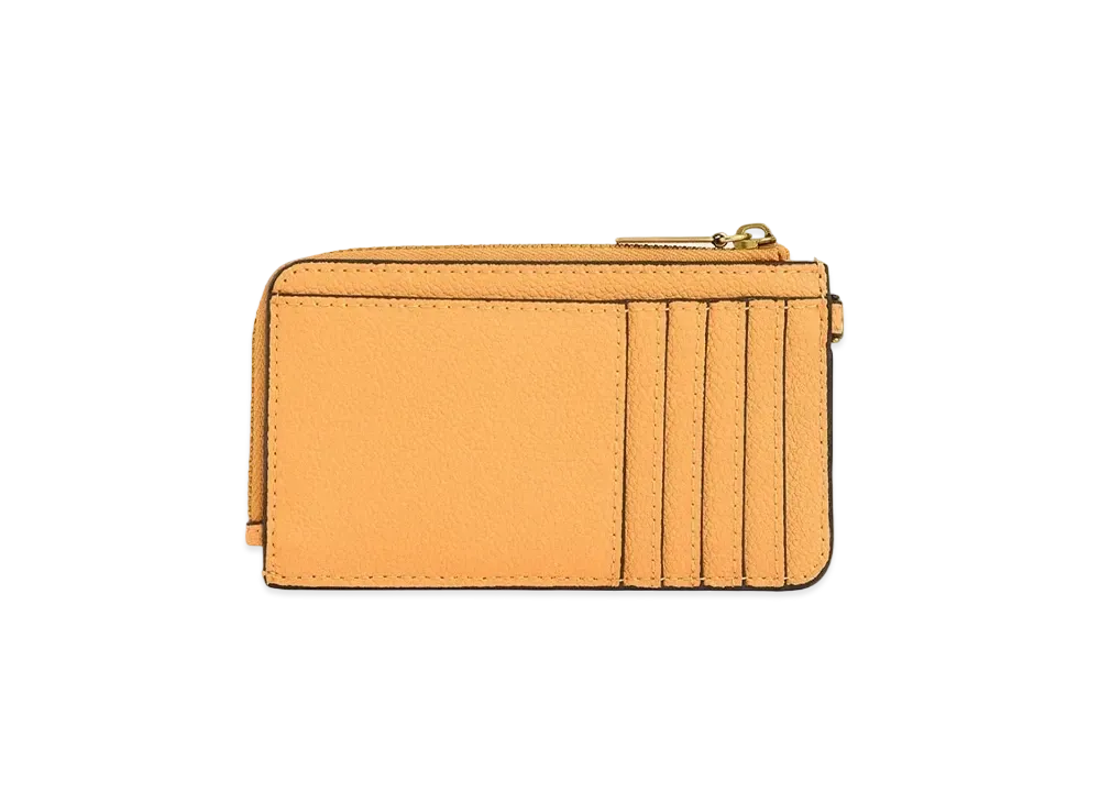 CHARLES & KEITH Multi Slot Zip Around Card Holder "Mustard"