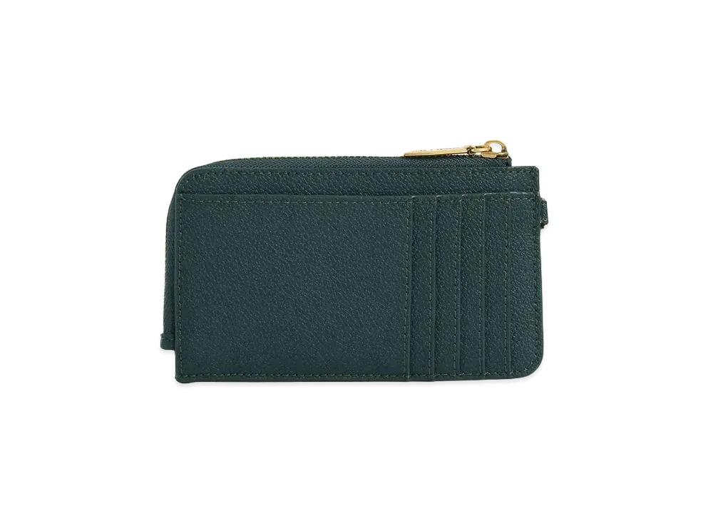 CHARLES & KEITH Multi Slot Zip Around Card Holder "DarkGreen"